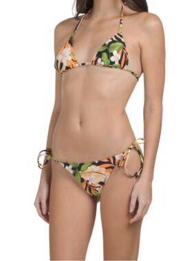 Hurley String Bikini Set in Atrium Tropical Print